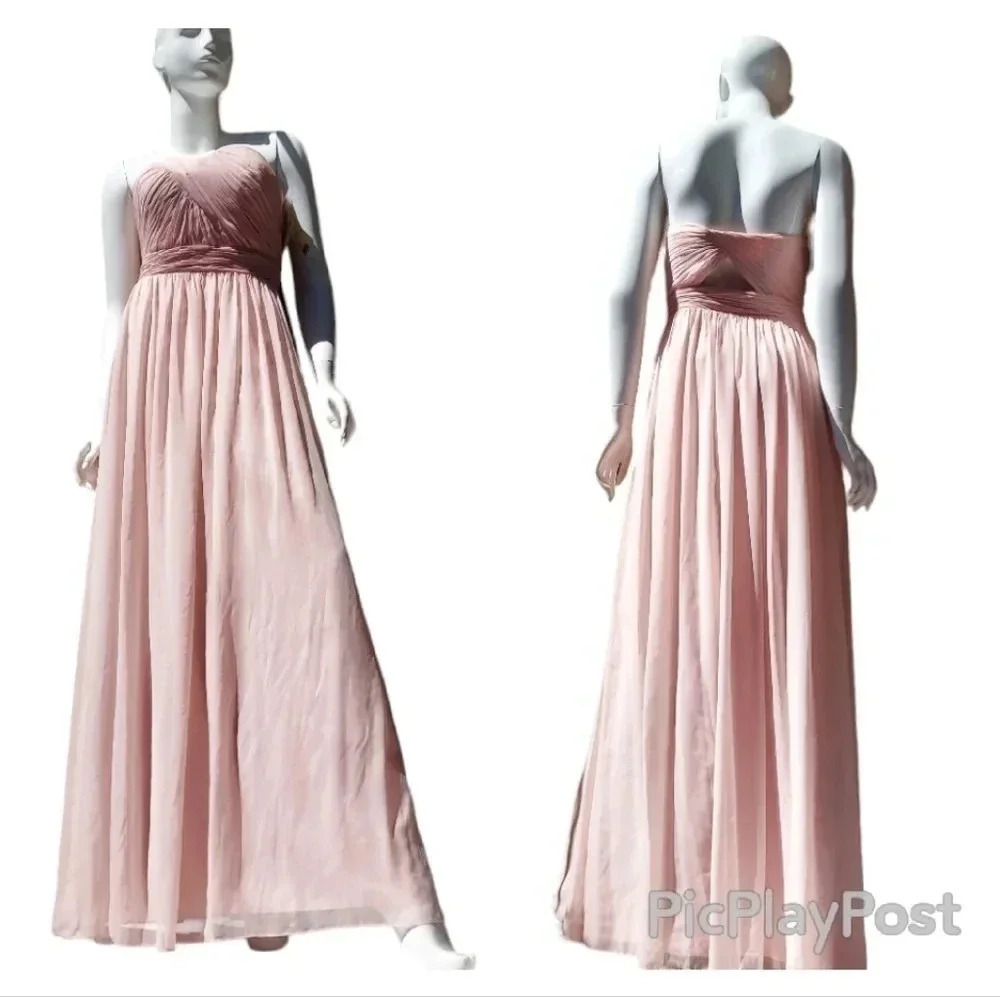 NWT Dessy Collection Style 2942 in Blush Size 10